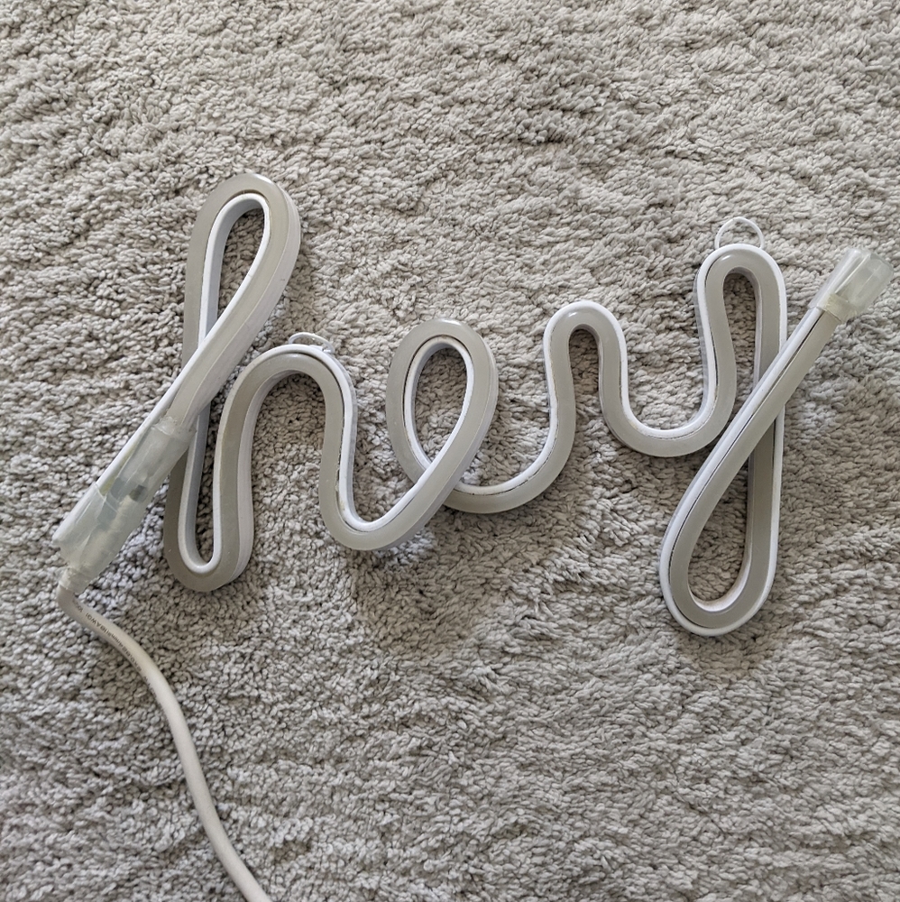 Oh Joy! For Target Neon Hey Sign